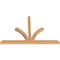 Ekena Millwork Richland Timber Gable Bracket, Western Red Cedar, 72"W x 48"H x 3 1/2"D x 3 1/2"F, 16/12 Pitch GBW072X48X0404RIC00SWR - alternate 3
